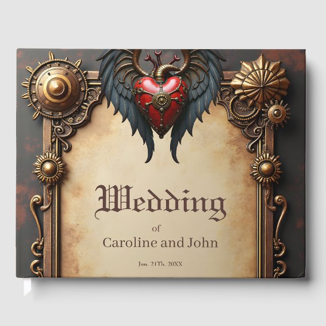 Livro De Visitas O coração pulsante da mecânica, (Frente)