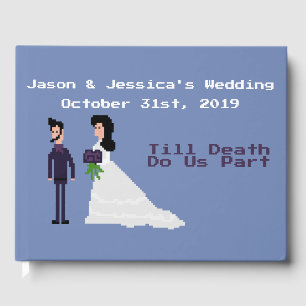 Livro De Visitas o geek 8bit gótico até a morte faz-nos casamento
