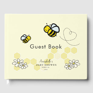 Livro De Visitas O mel/Bumble abelhas & o chá de fraldas amarelo