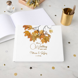 Livro De Visitas O outono artístico deixa casamento