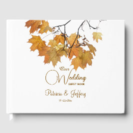 Livro De Visitas O outono artístico deixa casamento