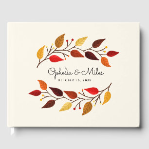 Livro De Visitas O outono ramifica casamento outono