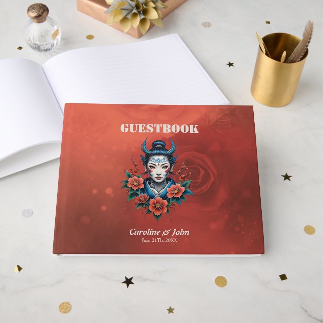 Livro De Visitas O segredo da beleza pálida. (Frente aberta)