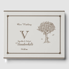 Livro De Visitas Oak Tree Sketch Wedch Guest Book