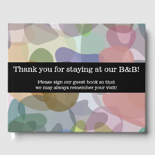 Livro De Visitas "Obrigado permanecendo em nosso B&B!" Guestbook