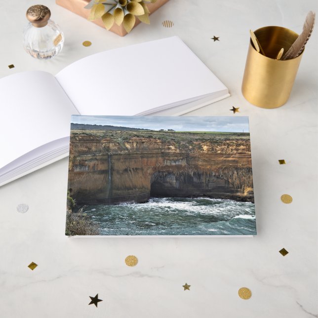 Livro De Visitas Ocean Carved Wonders (Frente aberta)