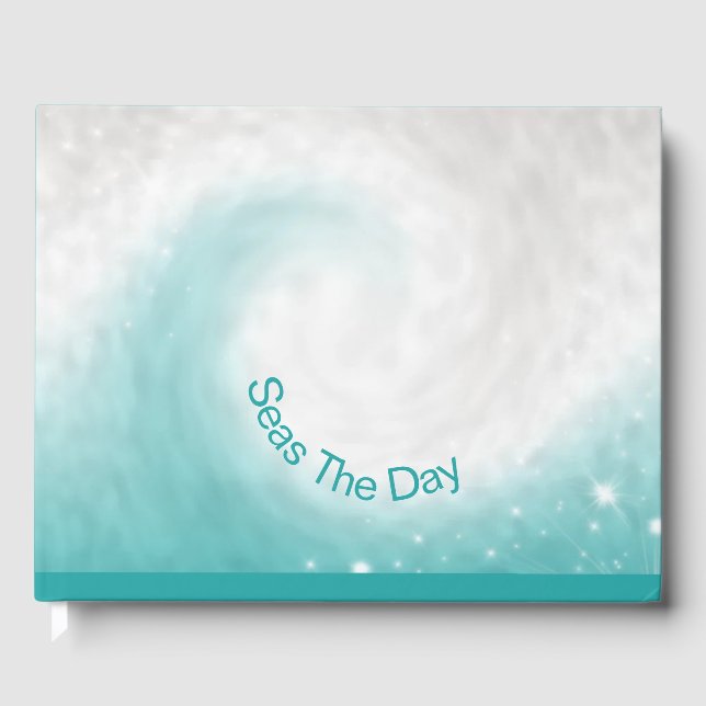 Livro De Visitas Onda oceânica "Seas the Day" (Frente)