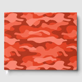 Livro De Visitas Orange Soda Monocolor Camo