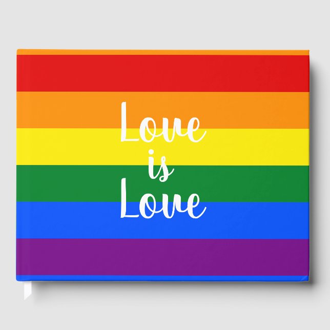 Livro De Visitas Orgulho arco-íris - (Frente)