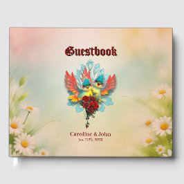 Livro De Visitas Os pássaros bonitos de bom humor.