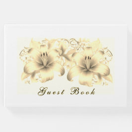 Livro De Visitas Ouro Lily Guest Book