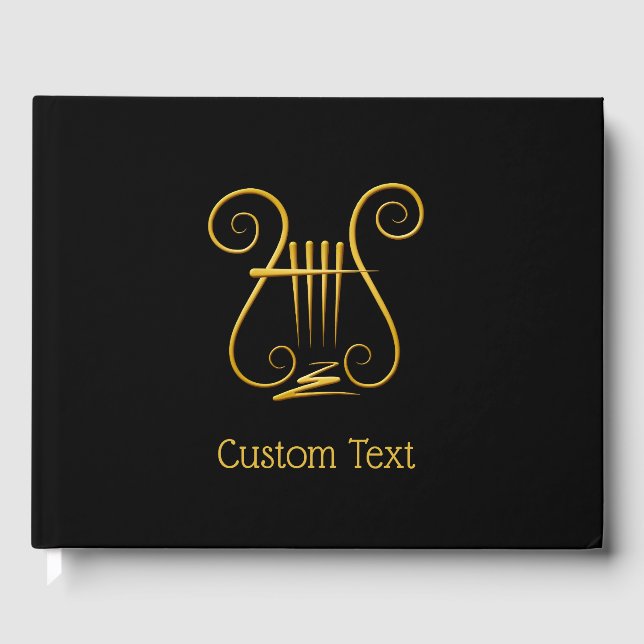 Livro De Visitas Ouro Lyre (Frente)