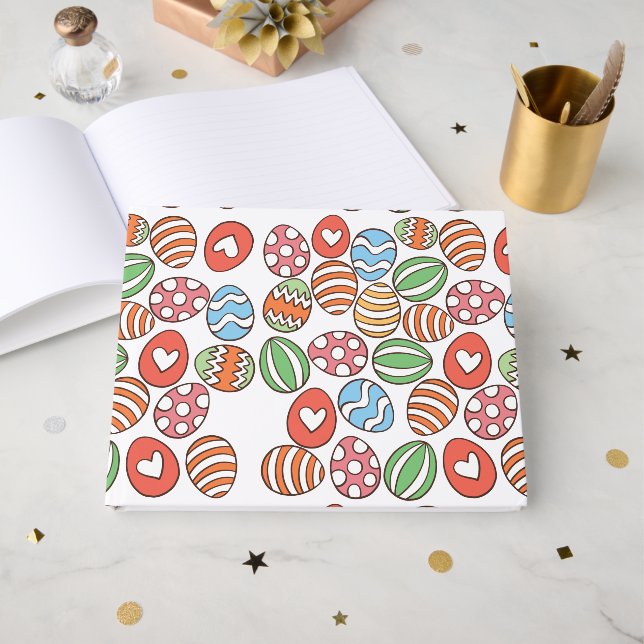 Livro De Visitas Ovos de Páscoa (Frente aberta)