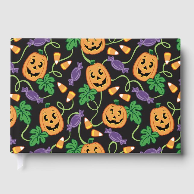 LIVRO DE VISITAS PADRÃO DE HALLOWEEN (Frente)