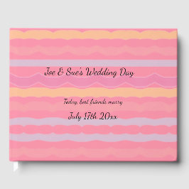 Livro De Visitas Padronizado Com Uma Faixa De Pastel Como