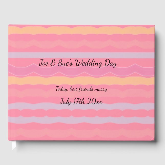 Livro De Visitas Padronizado Com Uma Faixa De Pastel Como (Frente)