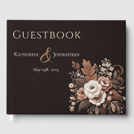 Livro De Visitas País Elegante Moderno Ocidental- Flora