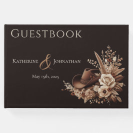 Livro De Visitas País Elegante Moderno Ocidental- Flora