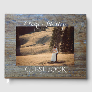 Livro De Visitas País rústico que Wedding a foto feita sob