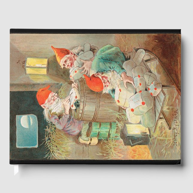 Livro De Visitas Papais noeis de Natal suecos (por Jenny Nyström) (Frente)