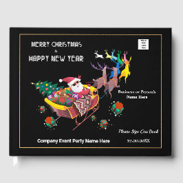 Livro De Visitas Papais noeis Feliz de Natal Empresas Personalizar 