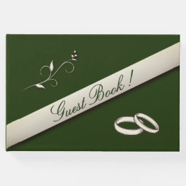 Livro de Visitas para Casamento Hunter Green