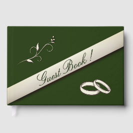 Livro de Visitas para Casamento Hunter Green