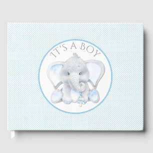 Livro de Visitas para Chá de Bebê de Elefante