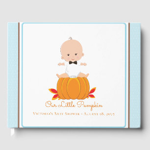 Livro de Visitas para Chá de Bebê Menino Abobrinha