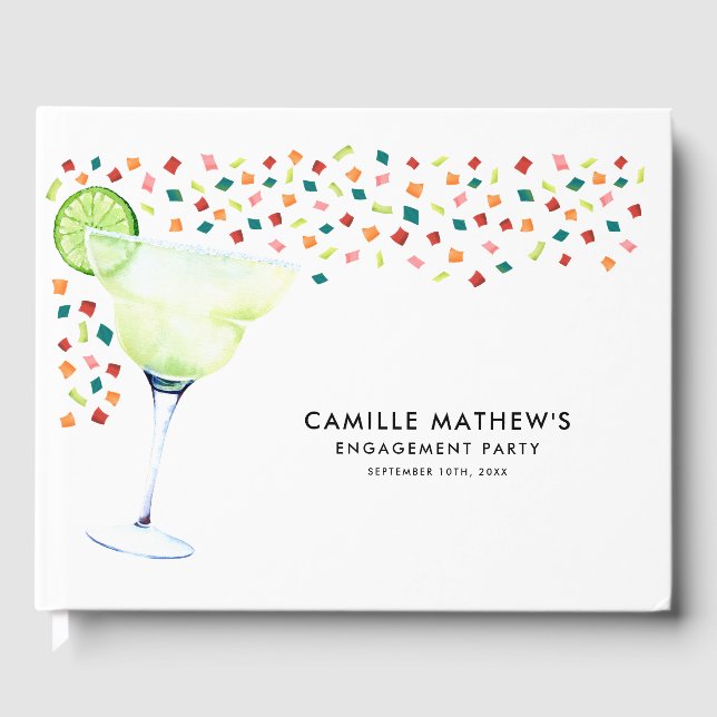 Livro de visitas para festa de noivado Fiesta (Frente)