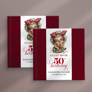 Livro de visitas para mulher de 50 anos de idade c