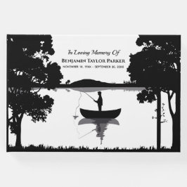 Livro De Visitas Para Sempre Pescar O Funeral Negro E Branco