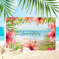 Paraíso Insular Praia Tropical Flor Palmeira Casam