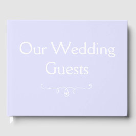 Livro De Visitas Pastel Periwinkle Purple Weding Guest Book