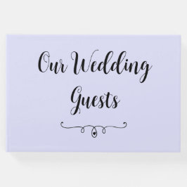 Livro De Visitas Pastel Periwinkle Purple Weding Guest Book