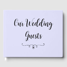 Livro De Visitas Pastel Periwinkle Purple Weding Guest Book