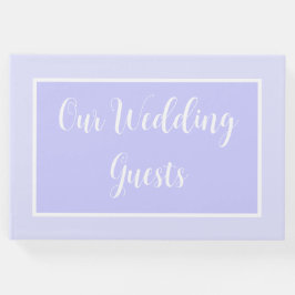 Livro De Visitas Pastel Periwinkle Purple Weding Guest Book
