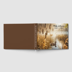 Livro De Visitas Pato no Sol da Manhã para Serviço Memorial