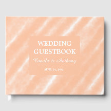 Peach Fuzz Color Watercolor Abstrato Patterno