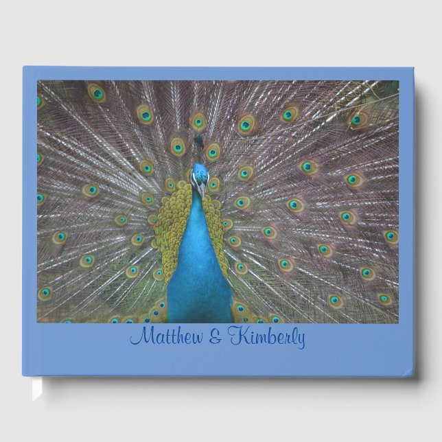 Livro De Visitas Peacock bonito (Frente)