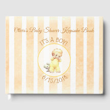 Peek a Boo Vintage Baby Boy Yellow Chá de fraldas