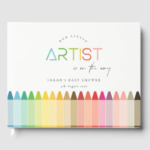 Livro De Visitas Pequeno Artista Bonito Crayon Diversão Chá de fral
