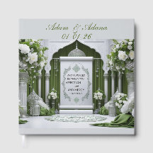 Peraonalised Islamic Bridal Guest Book