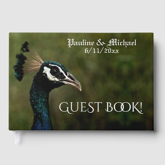 Livro De Visitas Perfil de Pavão  (Frente)