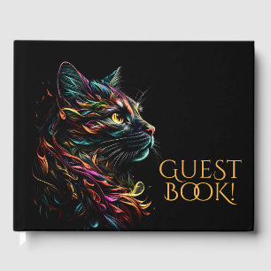 Livro De Visitas Perfil Felino Estatuado