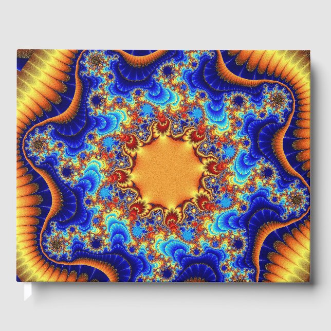 Livro de Visitas Personalizado Celestial Fractalsc (Frente)