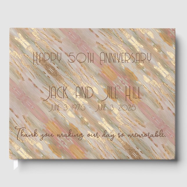 Livro de Visitas Personalizado Pérola em Rosa Dour (Frente)