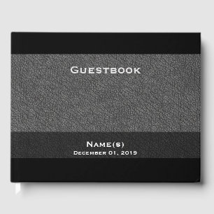 Livro De Visitas Personalizar e Customizar, Cinza Escuro Texturizad