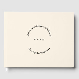 Livro De Visitas Personalizar nome, data, casamento com creme leve