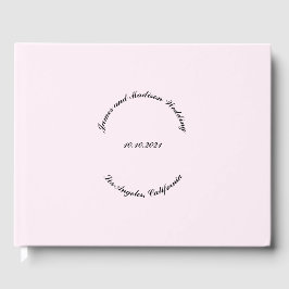 Livro De Visitas Personalizar nome, data, casamento de rosas claro 